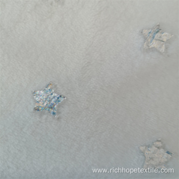 Hot Stamping Foil Flannel Textile Fabric